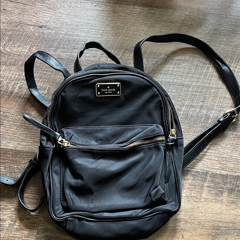 Kate Spade Black mini Backpack